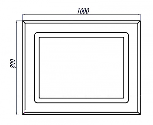 картинка Зеркало AQUATON (Акватон) 1a136902rn010 Белое от магазина Сантехстрой