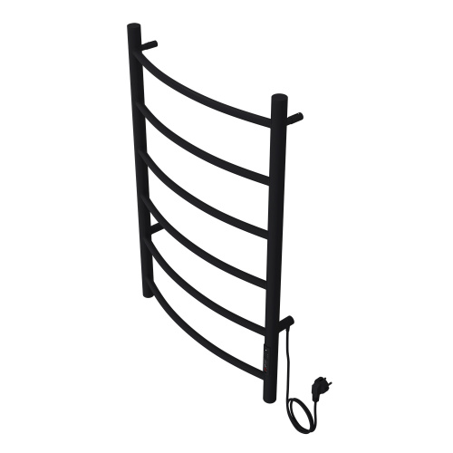 картинка Полотенцесушитель электрический AZARIO VERONA 500/800 6 секций, диммер справа, черный (AZ04858B) от магазина Сантехстрой