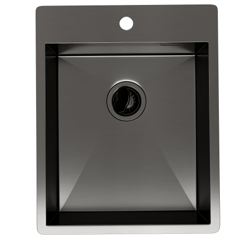 картинка Кухонная мойка Reflexion Iseo RX2240BL оружейная сталь от магазина Сантехстрой