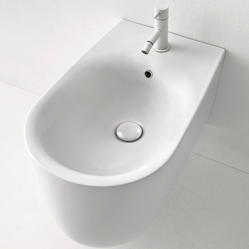 картинка Биде Kerasan Nolita 532530*1 подвесное Белое матовое от магазина Сантехстрой