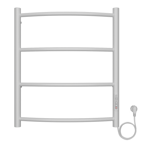 картинка Полотенцесушитель электрический AZARIO VERONA 500/600 4 секции, диммер справа, белый (AZ04856W) от магазина Сантехстрой