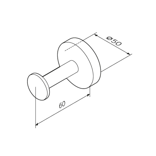 картинка A50A35800 Inspire V2.0, Крючок для халата, хром, шт от магазина Сантехстрой