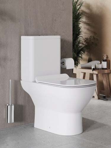 картинка Agger AT03000 унитаз-компакт безободковый, сиденье с микролифтом от магазина Сантехстрой