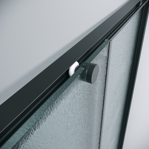 картинка Душевое ограждение Grossman Galaxy 300.K33.01.9080.21.02 (90х80х195) прямоугольник,раздвижная,черный матовый,стекло шиншилла, 1 место от магазина Сантехстрой