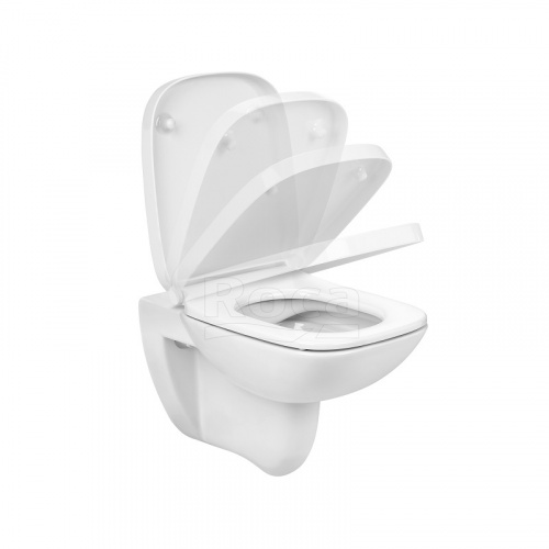 картинка Инсталляция с подвесным унитазом Roca Debba Rimless быстросъемное сиденье микролифт, без клавиши смыва (7.8931.0.497.0) от магазина Сантехстрой