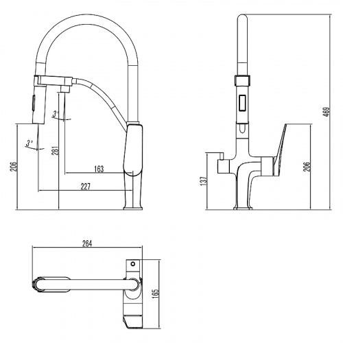 картинка Смеситель для кухни Lemark Comfort (LM3074C-White) от магазина Сантехстрой