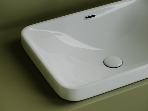 картинка CN5041 Умывальник прямоугольный встраиваемый сверху в столешницу Element 605*415*185мм от магазина Сантехстрой