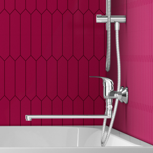 фото d1109500 stark смеситель для ванны и душа с длинным изливом