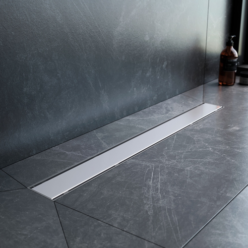 картинка W02SC-U11-070-04SB PrimeFlow Трап для душа линейный универс затвор Tile 70см цвет сталь мат от магазина Сантехстрой