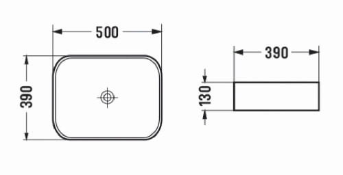 картинка Раковина Azario накладная 500х390х130 цвет черный матовый (AZ-78109MB) от магазина Сантехстрой