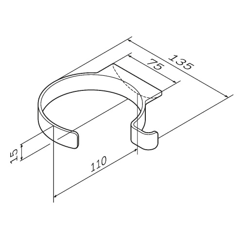 картинка A50A32300 Inspire V2.0, Держатель для фена, хром, шт от магазина Сантехстрой
