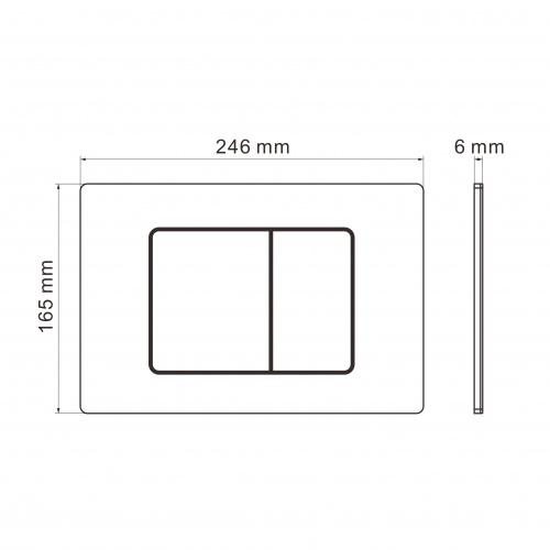 картинка Комплект 3 в 1: Grossman инсталляция 900.K31.01.000+клавиша 700.K31.04.10M.10M хром глянцевый+унитаз GR-4477BMSQ, 3 места от магазина Сантехстрой