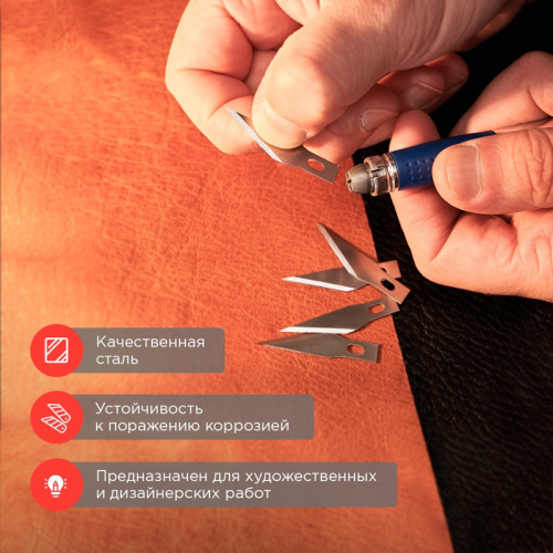картинка Лезвия перовые 5 шт.  REXANT от магазина Сантехстрой