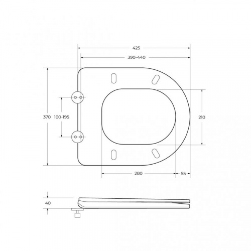 картинка Крышка-сиденье Belbagno BB8134SC с микролифтом от магазина Сантехстрой