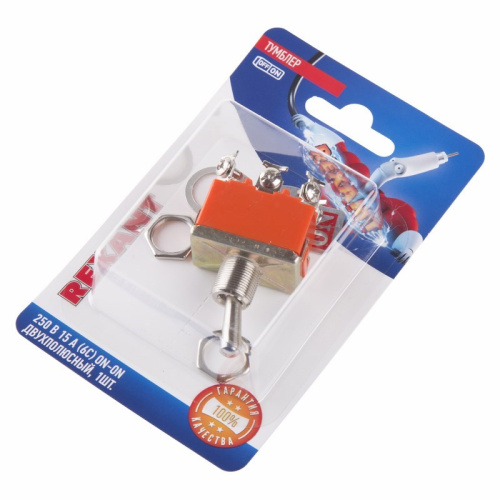 картинка Тумблер 250V 15А (6c) ON-ON двухполюсный (KN-202) REXANT (в упак.  1шт. ) от магазина Сантехстрой