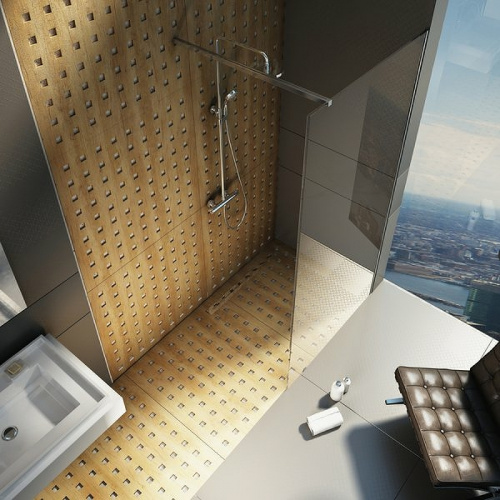 картинка Душевая перегородка Ravak Walk-In Wall 140 GW9WM0C00Z1 профиль Хром стекло Transparent от магазина Сантехстрой