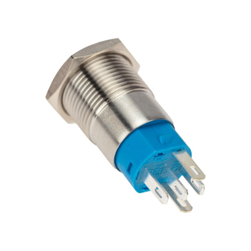 картинка Кнопка антивандальная Ø16 250В Б/Фикс (5с) OFF-(ON) / ON-(OFF) плоская подсв/красная POWER (A-16-F5) REXANT от магазина Сантехстрой