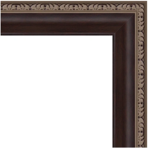 картинка Зеркало Evoform Definite BY 3640 53x73 см махагон с орнаментом от магазина Сантехстрой