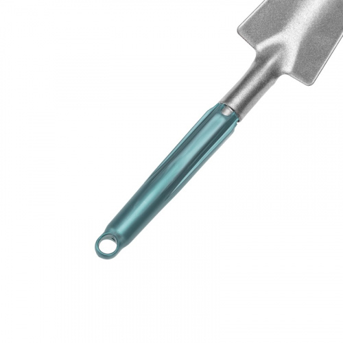 картинка Совок садовый узкий с цельнометаллической ручкой покрытой пластиком ЧЕТЫРЕ СЕЗОНА от магазина Сантехстрой