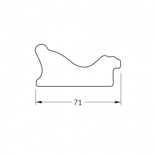 картинка Зеркало Evoform Exclusive-G Floor BY 6388 109x198 черное дерево с золотом от магазина Сантехстрой