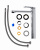 картинка Orange VESPER M10-121cr однозахватный смеситель для накладной раковины, хром от магазина Сантехстрой