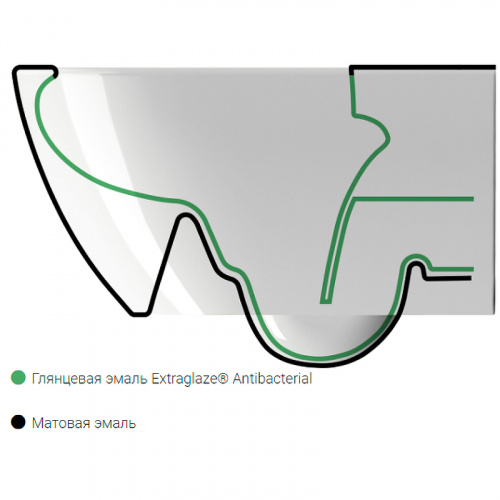 картинка Унитаз GSI Pura 881508 подвесной Creta opaco без сиденья от магазина Сантехстрой