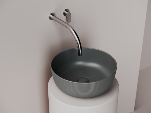 картинка Раковина-столешница Ceramica Nova цвет Антрацит Круглая CN6073MDH от магазина Сантехстрой