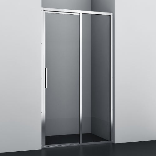 картинка Душевая дверь WasserKRAFT Lopau 120 32S05R профиль Хром стекло прозрачное от магазина Сантехстрой