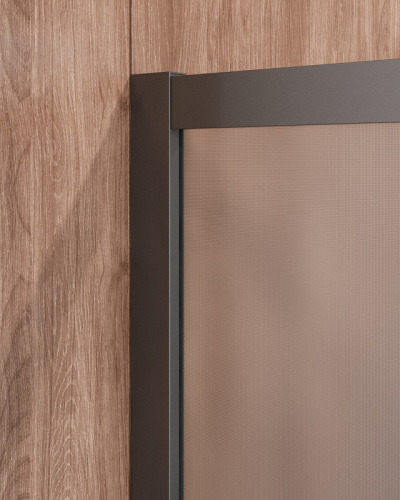 картинка Душевой уголок Cezares Molveno 90x90 MOLVENO-A-2-90-P-GM профиль Оружейная сталь стекло рифленое от магазина Сантехстрой