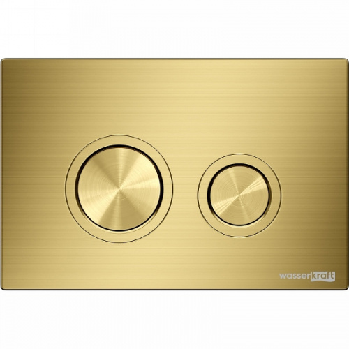 картинка Смывной бачок WasserKRAFT Aller 10TLT.031.ME.MG01 для унитаза с клавишей смыва Золото матовое от магазина Сантехстрой
