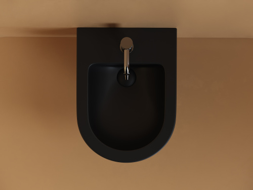 картинка CN11002MB Подвесное биде Uno, 1 отверстие под смеситель, с крепежом для полностью скрытого монтажа, от магазина Сантехстрой