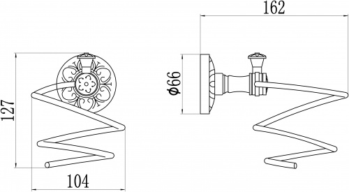 картинка Держатель для фена Savol 58а (S-005855A) от магазина Сантехстрой