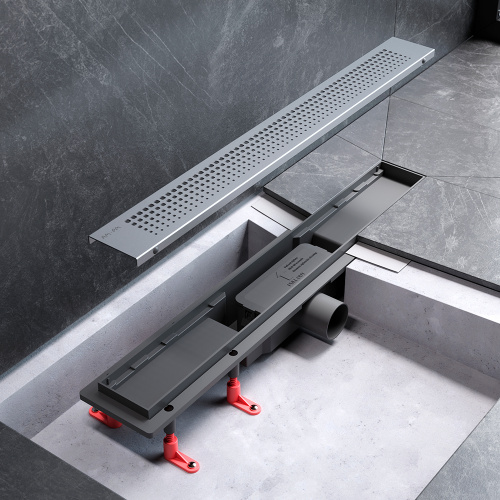 картинка W02SC-P11-060-01SB PrimeFlow Трап для душа линейный универс затвор Cut Gradient 60см цвет сталь мат от магазина Сантехстрой