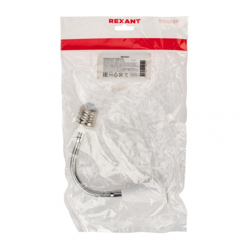 картинка Переходник Е27-Е27 гибкий 150 мм REXANT от магазина Сантехстрой