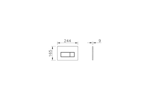 картинка 800-1875 Комплект: инсталляция Core 738-5800-01 и панель смыва Root S 740-2380 цвет глянц хром, 3/6 л, глубина установки 8 см. Все крепежи в комплекте от магазина Сантехстрой