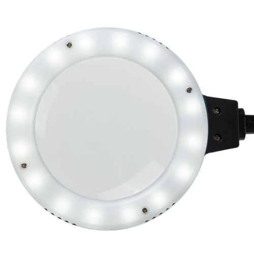 картинка Держатель «Третья рука» REXANT,  «МАСТЕР»,  3 зажима,  лупа 90 мм,  подставка паяльника,  стенд припоя,  LED подсветка от магазина Сантехстрой