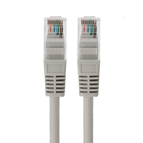 картинка Шнур коммутационный,  патч-корд U/UTP RJ45-RJ45, CAT 5e,  LSZH серый,  1,5м REXANT от магазина Сантехстрой