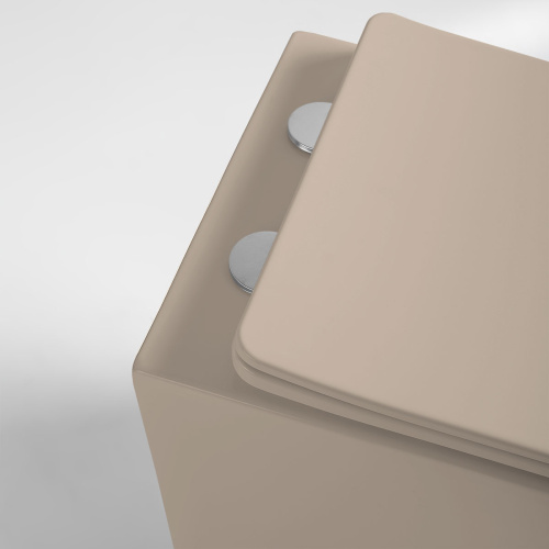 картинка Унитаз подвесной Globo VT1-14SMC безободковый, ультратонкое сиденье soft-close, капучино матовый от магазина Сантехстрой